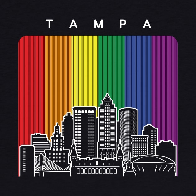 Tampa LGBT Rainbow Flag by traveltravelamerica